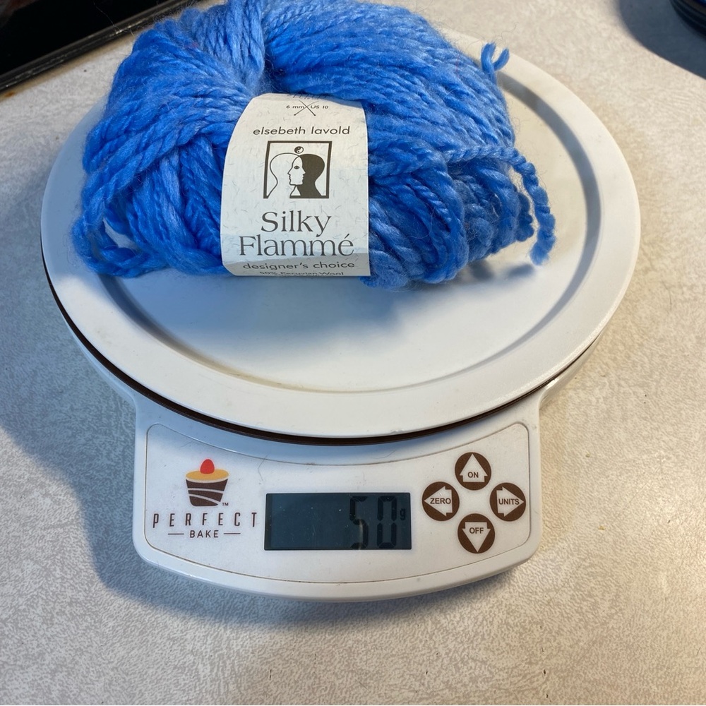 Lot of 2 Elsebeth Lavold blue Silky Flamme wool alpaca silk 50g yarn skeins - Picture 6 of 7